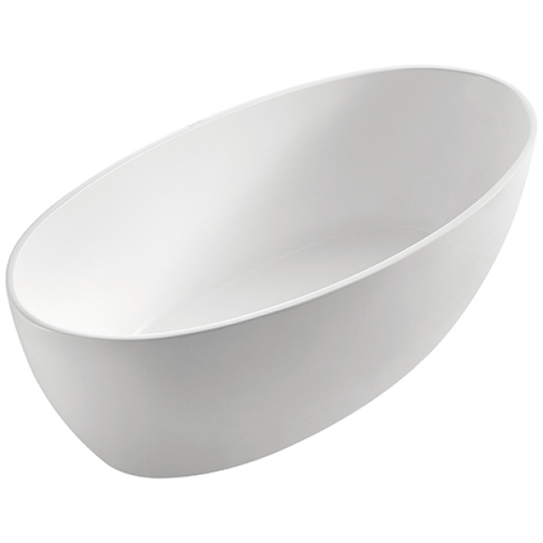 Freestanding white bath tub